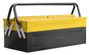 High Grade Metal Tool Box for Home and Garage 3 Compartment Yellow & Black T2