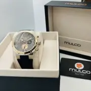 Mulco Lush Unisex Chronograph 42mm Rose Gold Gray Dial Watch MW3-20637-023