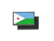 Flag patch printed badge country djibouti