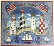 Dimensions Cross Stitch Kit Printed Lighthouses Hope Lights the Way 39023