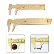 Mini-Brass Scale 80/100mm Sliding Gauge Vernier Caliper Ruler-Measuring Tool New