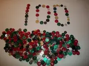 Lots of 200 Buttons,New, Assorted Mixed Colored And Sizes