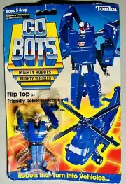 Vtg 1984 GoBots Go Bots Flip Top Friendly Robot Helicopter ￼Action Figure Tonka