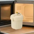 Microwave Rice Cooker Vegetable Steamer with Spoon for Kitchen Cooking