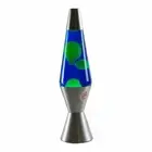 NEW Motion Lava Lamp 37cm Silver Base Blue/Yellow Party Night Light
