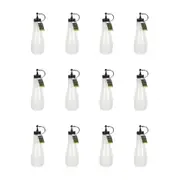 12PK Topchef Squeezable Plastic Sauce Bottle 720ml Condiment Dispenser White