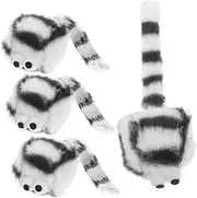 ibasenice 4pcs Plush Cat Mouse Realistic Mice Shape for Interactive Play Engaging Cat Hunting Instincts Adorable Design for Indoor Entertainment Reduces Boredom and Stress
