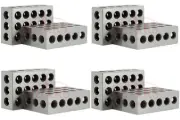 SHARS 4 MATCHED PAIRS 8 PCS PRECISION 123 1-2-3 BLOCKS BLOCK 23 HOLES .0002" #]
