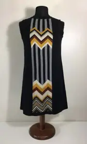 NWT MISSONI for Target Womens Zig Zag Stripes Patchwork Sweater Dress Sz S