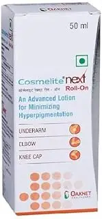 Cosmelite Next Roll-On lotion, Lotion For Underarm, Elbow, knee Cap (50 ml)