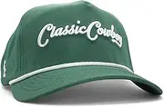 [Classic Cowboy] The Caddie Adjustable Snapback Hat Green