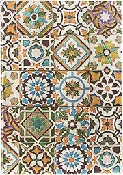Porto (Portuguese Tiles) Midi Unlined Hardback Journal (Elastic Band Closure)
