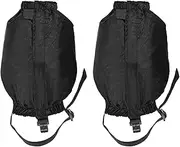 [uxcell] Leg Gaiters, Waterproof Shoe Covers Hiking Gaiters Adjustable Snow Boot Gaiter for Hiking, Walking, Climbing, Black