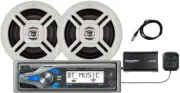 Dual WCPSX422BT Marine Radio w/ Bluetooth + SiriusXM Tuner + 2 6.5" Speakers New
