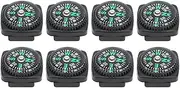 25 Pcs Slip On Wrist Compass, Mini Small Button Compass, Portable Pocket Compasses, for Outdoor Hiking Survival Wrist Watch Band, for Bracelet Watch Band Key Chain