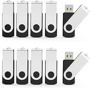 [Aiibe] 32GB USB Flash Drive 50 Pack Lot USB 2.0 Thumb Drive 32GB Flash Drive Bulk USB Drive Jump Drive Memory Stick Zip Drive 32GB Wholesale, 50Pcs 32GB Black