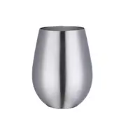 1Pcs 500Ml 17 Ounces Stainless Steel Beer Wine Mug Metal Egg Shaped Gold Drinking Coffee Cup