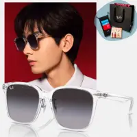 在飛比找momo購物網優惠-【RayBan 雷朋】膠框太陽眼鏡(RB2206D-6447