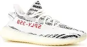 [adidas Originals] Mens Yeezy Boost 350 V2 Zebra White/Black-Red Fabric Size 11.5