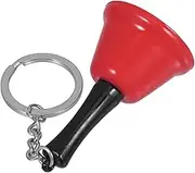 EXQUIMEUBLE Handheld Bell Keychain for Boy Girl Metal Mini Bell with Smooth Surface Adorable Keyring for Early Education and Crafts for Home School and Cafes