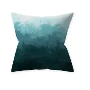 Cushions & Decorative Pillows Home Teal Blue Series Printing Throw Pillow Cover For Decoration 45X45cm