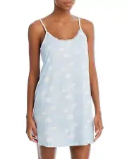 NWT! Aqua Lounge Women's Sz S Cloudy Skies Knit Chemise Nightgown Blue