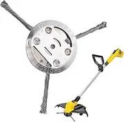 Steel Wire Grass Trimmer Head | Grass Mower Head,Cordless Mowing Machine Replacement for Home Landscape Edging Farm Maintenance Lawn