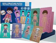 LYNETTE'S TOYS Kids Body Learning Puzzle - Engaging STEM Learning Toy for Ages 6+ | for School Children Gift | Sceince Learning Set (Girl)