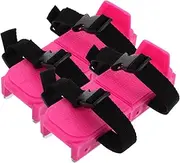 Mini Ski Skates for Boys and Girls Short Ski Shoes Skiboards for Winter Sports Adjustable Safe Skating Shoes
