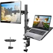 Laptop Monitor Mount, Single Monitor Desk Mount Holds 13-32 inch Computer Scr...