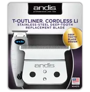 3x Andis T-Outliner Cordless Li Stainless-Steel Deep-Tooth Replacement Blade