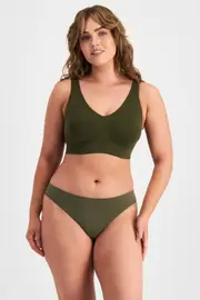 [Bonds] Bonds Women's Seamless G-String in Moss Marle Size: 18 18 Moss Marle