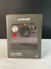 Polaroid Now 2nd Generation Black Autofocus Self Timer Instant Film Camera
