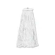 Boardwalk Cut-End Lie-Flat Wet Mop Head, Rayon, 16oz, White, 12/Carton