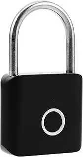TOVINANNA Fingerprint Padlock for Luggage Zinc Alloy Cabinet Lock Weatherproof Fingerprint Door Lock for Bedroom Secure Drawer Lock for Travel Office Home Outdoor Use