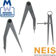 MOORE & WRIGHT Oddleg Calipers Steel Firm/Spring Joint (Size Var.) - Adjustable