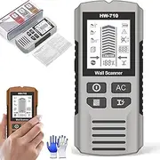 Multifunctional Handheld Metal & Wall Detector, Buyusus Wall Detector, Portable Wire Pipe Power Scanner, 5 in 1 Stud Finder Scanner, Suitable Home Improvement, Carpentry and Electrical Work (Gray)