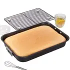 Deep Roasting Tin with Rack Multi-Function Non-Stick Baking Tray Dishwasher Safe