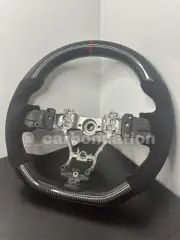 For 15-21 Subaru WRX STI Carbon Fiber Steering Wheel W Alcantara