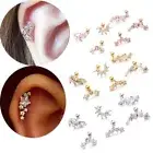 Cz Zircon Piercing Earring Cartilage Ear Stud Stainless Steel Helix Tragus