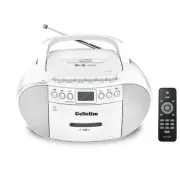Portable CD and Cassette Player Boombox Combo, AM/FM Radio Tape Recorder Case...