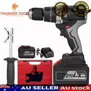 Thunder Tools 21V Cordless Impact Drill Driver 6.0A Battery Max Torque 200N Set