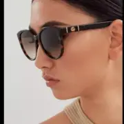 Model: GG0636SK 002' New - GUCCI round sunglass comes in a dark havana frame Wom