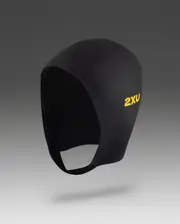 Propel Neoprene Swim Cap, 2XU, L/XL, Black/Ambition, Unisex