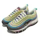 Nike 休閒鞋 Air Max 97 SE GS 童鞋 大童 女鞋 灰黃 子彈 刺繡 復古 氣墊 DN4381-001 [ACS 跨運動]