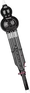 Resin Imitation Ebony Hulusi C Tone Dual Tone Hulusi Hulusi Instrument for Beginners Adults Flute Calabash Flute