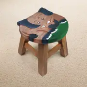 Children's Wooden Stool ELEPHANT Themed Chair Toddlers Step sitting Stool