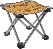 SUPVOX Camping Stool Portable Folding Stool Samll Chair Camping Seat for Camping Fishing Hiking Backpacking Gardening and Beach