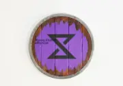 Steel Wood Witcher Magic Rune Sign Viking Hold Metal Wooden Steel Warrior Shield