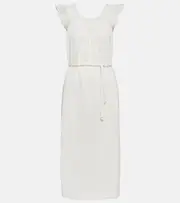 [Velvet] Velvet Justine cotton gauze midi dress AU 16 white